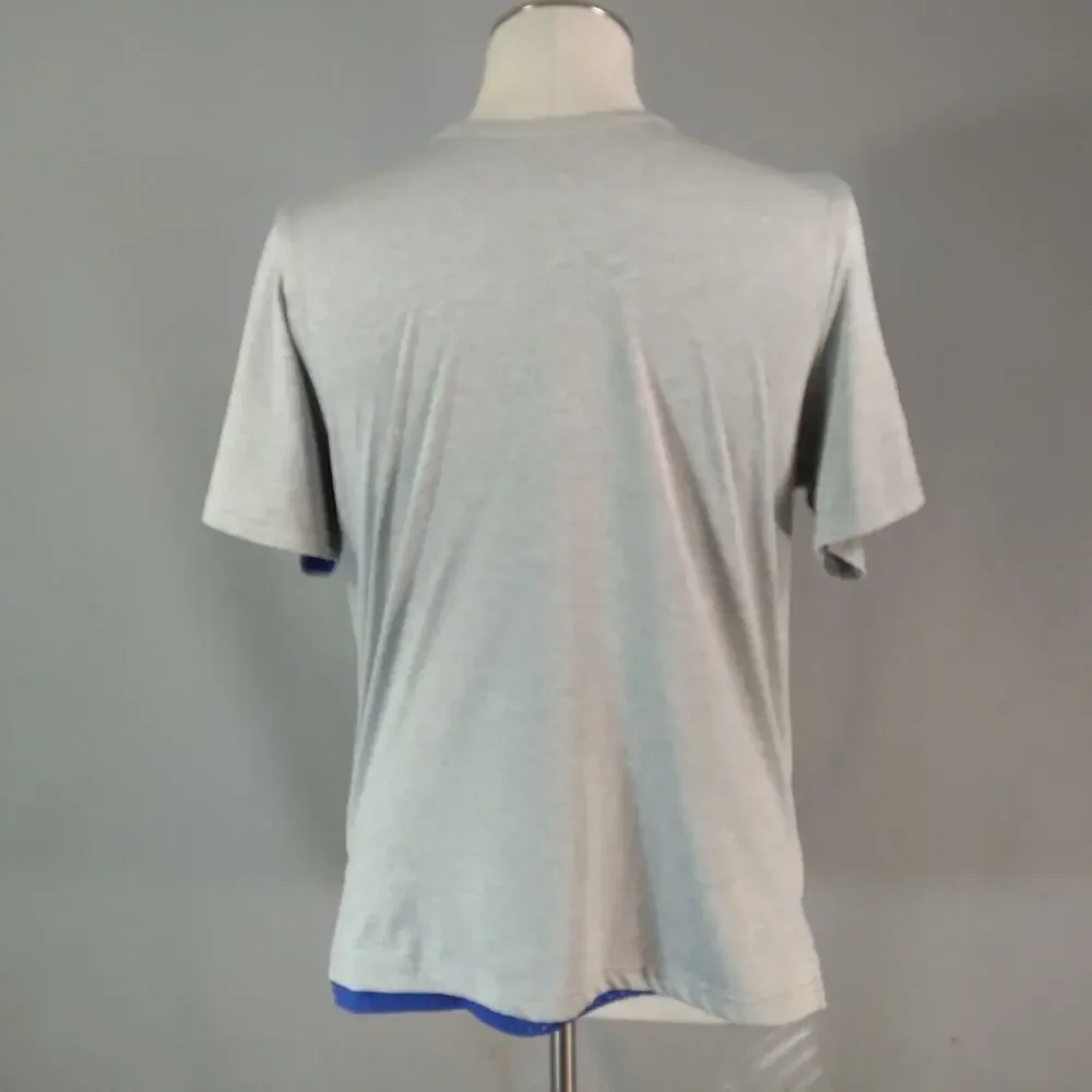 Champion shirt men's medium dual-layer reversible‎ blue grey mesh outdoor sports - Picture 12 of 13